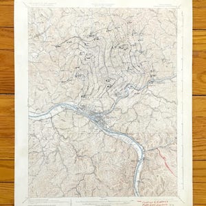Mapa topográfico antiguo de Charleston, Virginia Occidental, 1909, Servicio Geológico de los Estados Unidos: Kanawha, condado de Putnam, Malden, Spring Hill, Arbutus, Wallace, Virginia Occidental