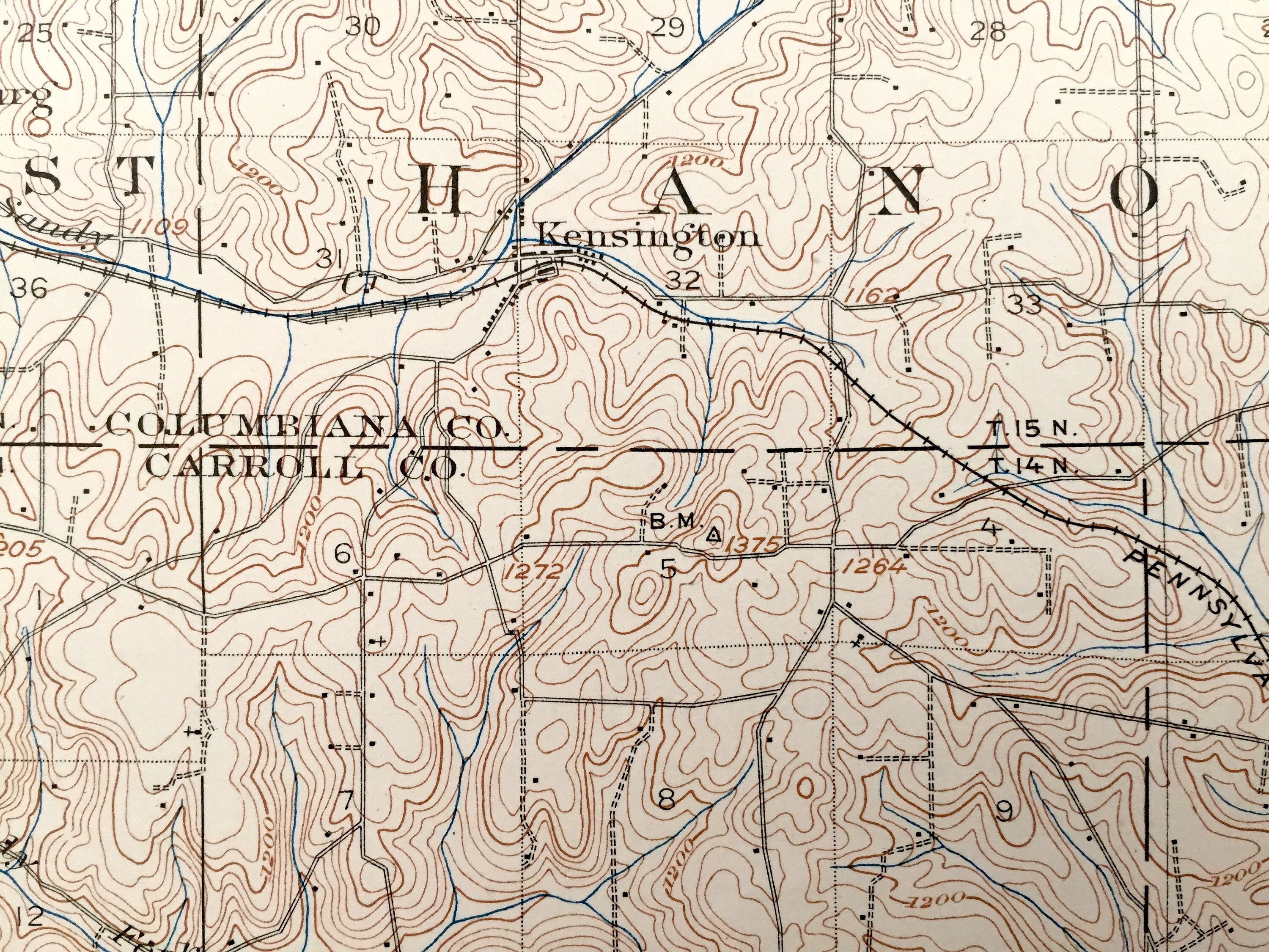 Antique Salineville Ohio 1905 US Geological Survey Etsy