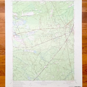 Mapa topográfico do Serviço Geológico dos EUA de 1957, Whiting, Nova Jersey – Ocean, Condado de Burlington, Plumsted, Manchester, Pemberton, Lacey, NJ