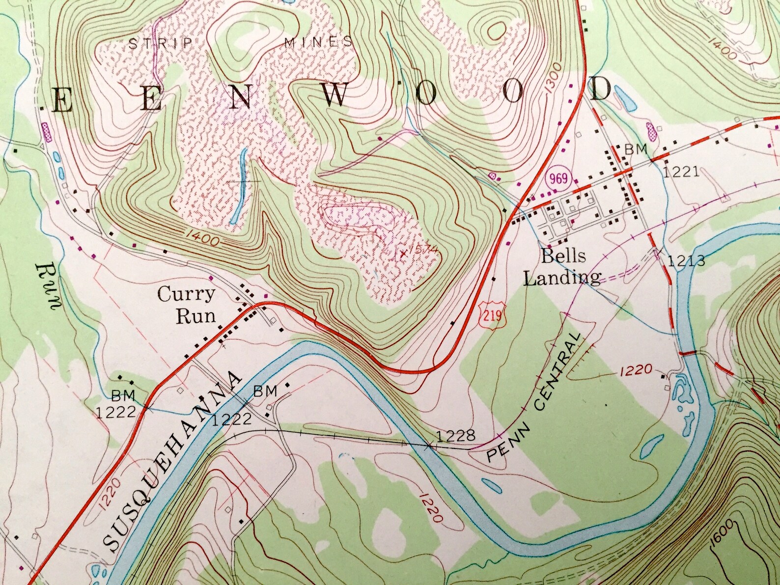 Antique Mahaffey Pennsylvania 1959 US Geological Survey Etsy UK