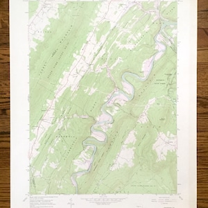Antique Entriken, Pennsylvania 1963 US Geological Survey Topographic Map – Huntingdon, Bedford, Blair County, Lincoln, Raystown Lake, PA