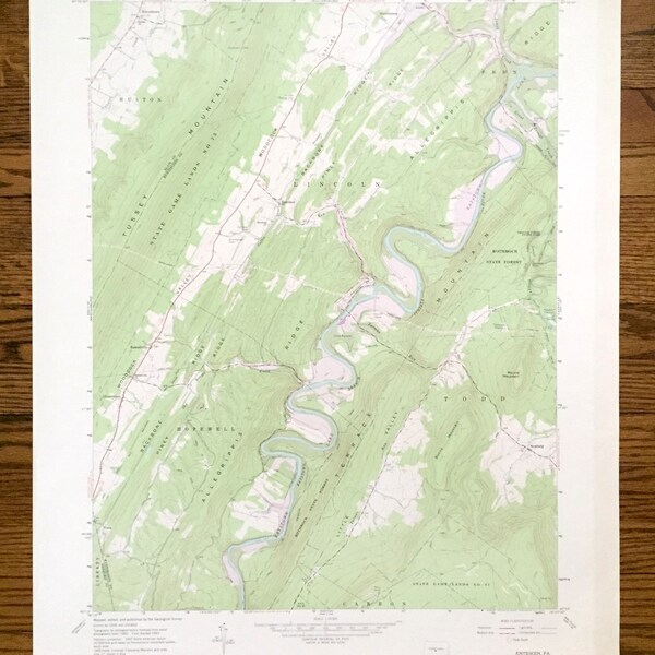 Blair County Pa Maps Etsy