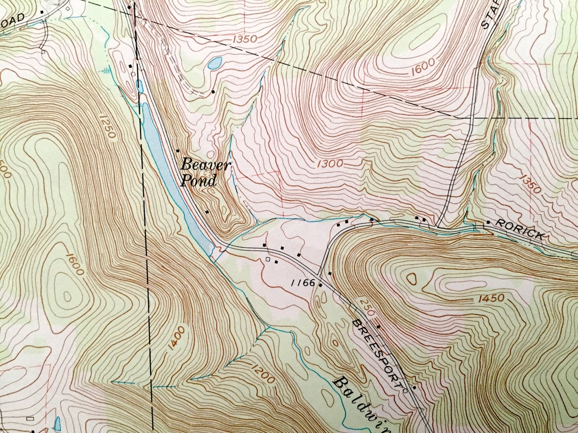 Antique Erin New York 1969 US Geological Survey Topographic Etsy