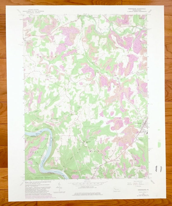 Antique Rimersburg Pennsylvania 1963 US Geological Survey Etsy UK