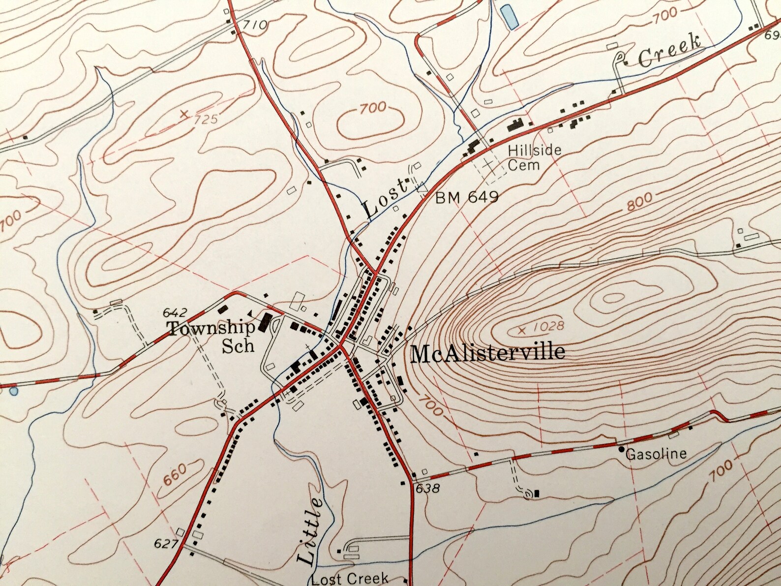 Antique McClure Pennsylvania 1959 US Geological Survey Etsy