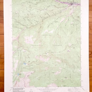 Antyczna mapa topograficzna US Geological Survey z Idaho Springs w Kolorado z 1957 r. – hrabstwo Clear Creek, Las Narodowy Arapaho, jezioro Echo, Freeland