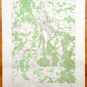 Antieke Gowanda, New York 1963 US Geological Survey Topographic Map - Dayton, Collins, Perrysburg, Perzië, Otto, Bagdad, Markhams, NY