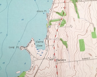 1953 Map of Sailor Springs, IL - High-Res