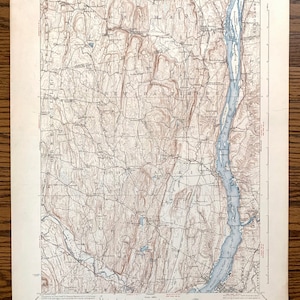 Antiker Coxsackie, New York 1929 US Enymologische Studie Topographic Map – Athen, Hudson River, Catskill, Coeymans, Greene, Ny