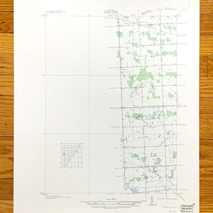Ancienne carte topographique de Salem, Michigan, 1936 US Geological Survey - Washtenaw, comté d'Oakland, Plymouth, Northville, Brookville, Lyon, MI
