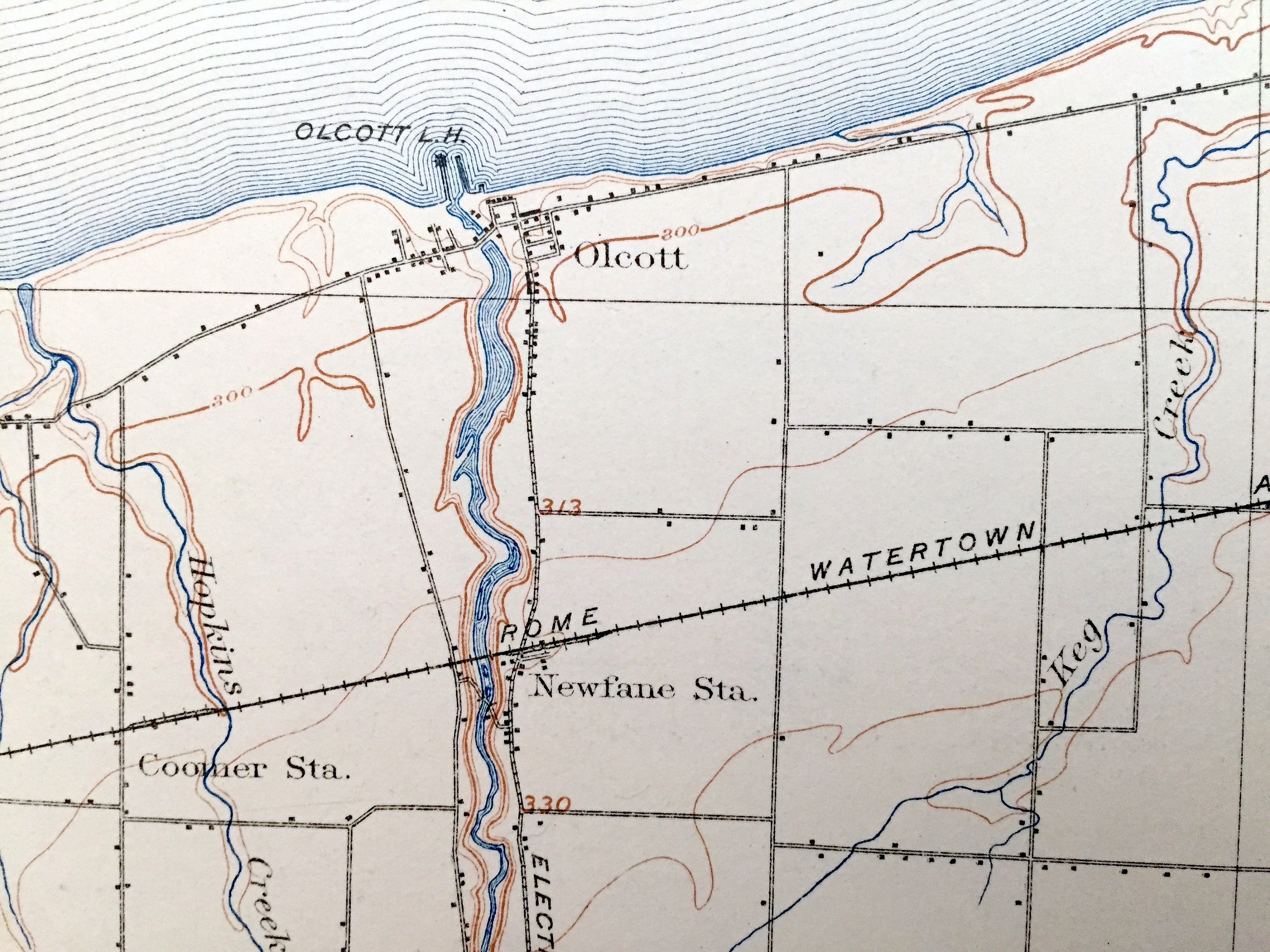 Antique Olcott New York 1897 US Geological Survey Topographic Etsy