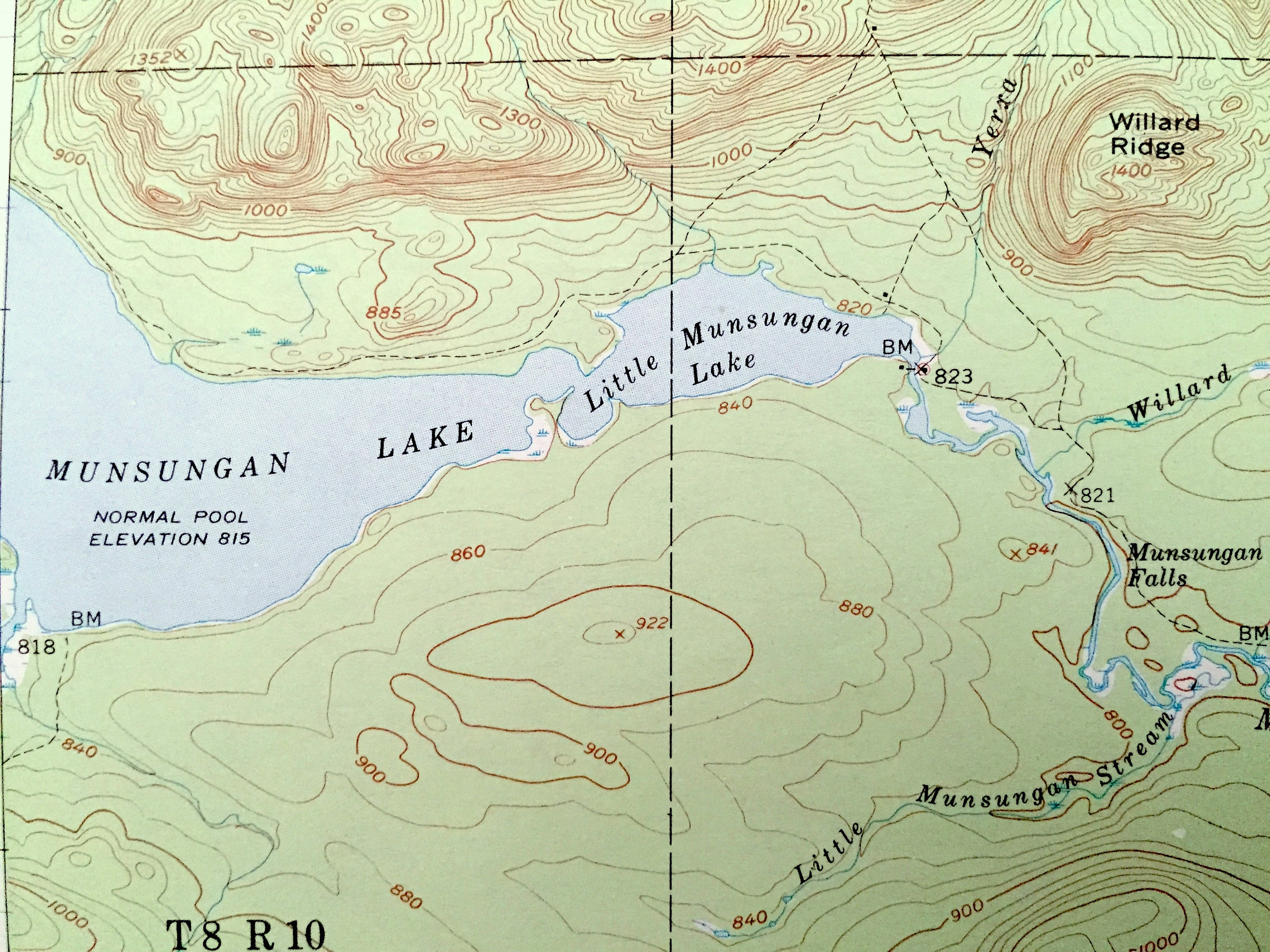 Antique Millinocket Lake Maine 1954 US Geological Survey Etsy