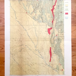 Antique Newcastle, Wyoming 1899 US Geological Survey Topographic Map – Weston County, Black Hills National Park, Dakota du Sud, Custer Elk WY