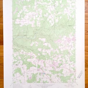 Antique Kossuth, Pennsylvanie 1963 U.S. Geological Survey carte topographique – Clarion County, comté de Venango, ville de pin, Ninive, pinède