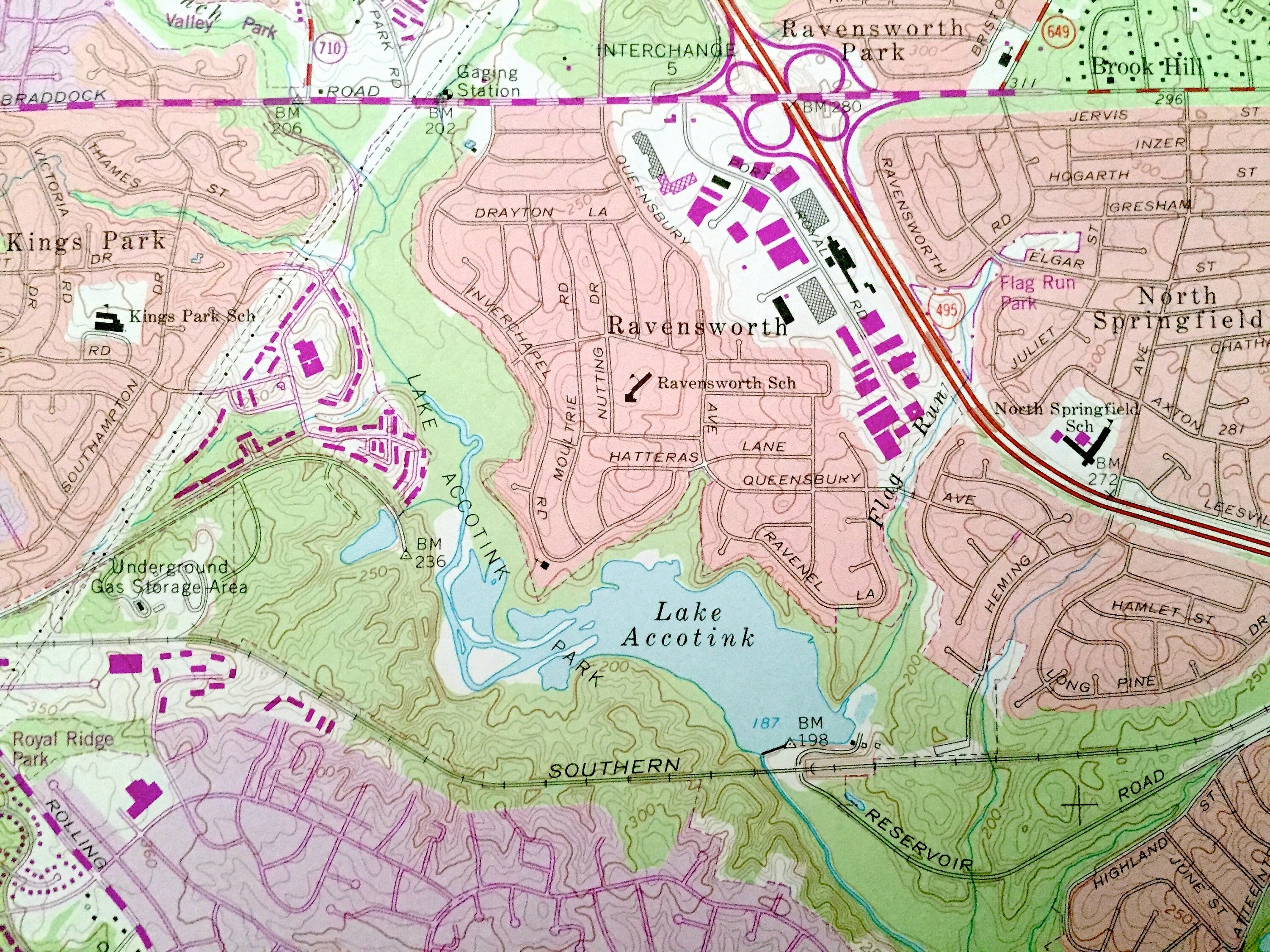 Antique Annandale Virginia 1965 US Geological Survey Etsy UK