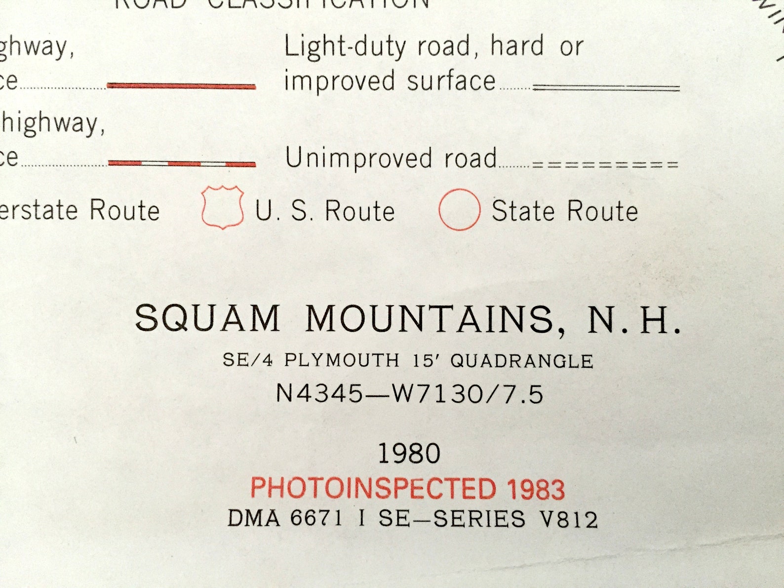 Antique Squam Lake New Hampshire 1980 US Geological Survey Etsy