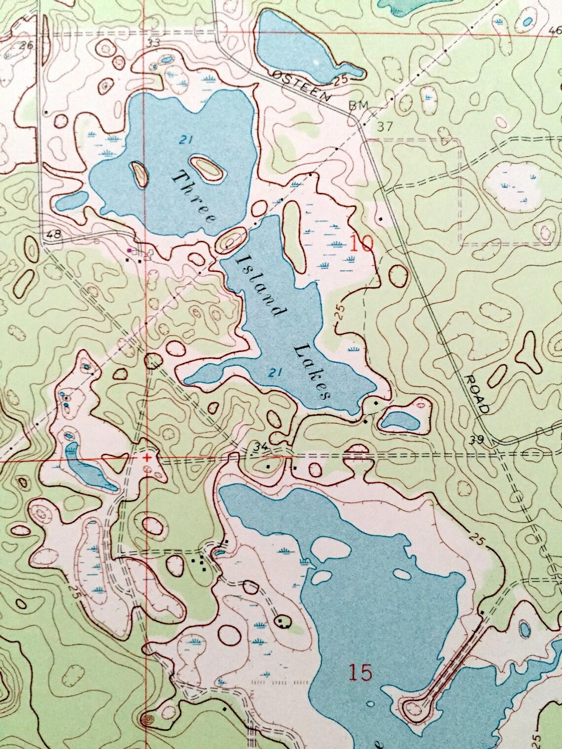 Antique Lake Helen Florida 1966 US Geological Survey Etsy