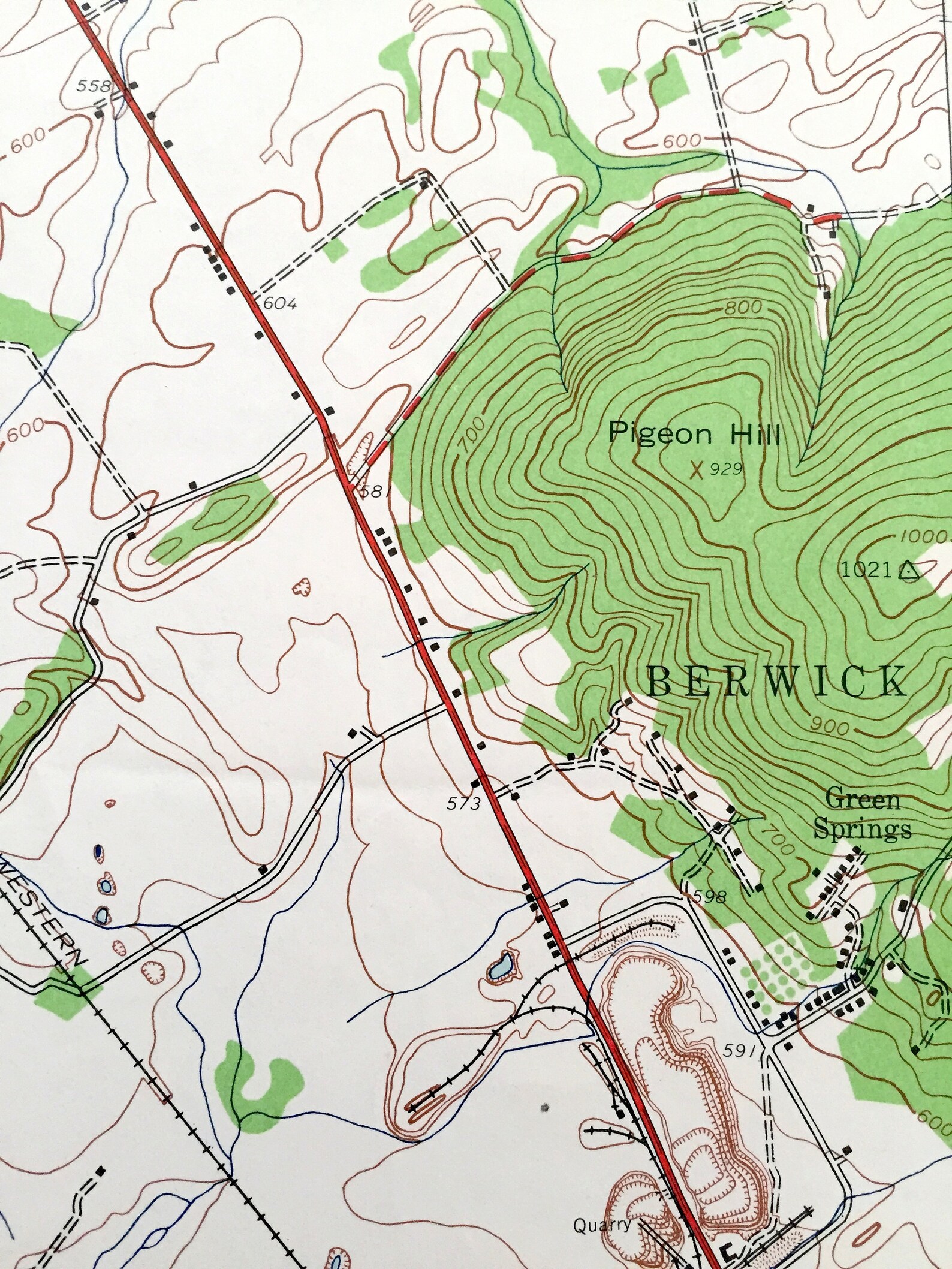 Antique Mcsherrystown Pennsylvania 1944 US Geological Survey Etsy