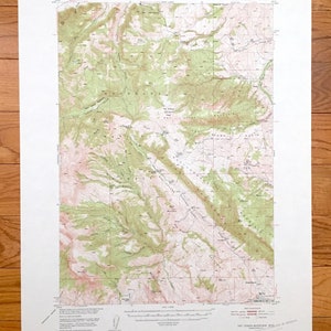 Antique Pat O’Hara Mountain, Wyoming 1949 US Geological Survey Topographic Map – Shoshone National Forest, Park County, Rattlesnake, Jim, WY