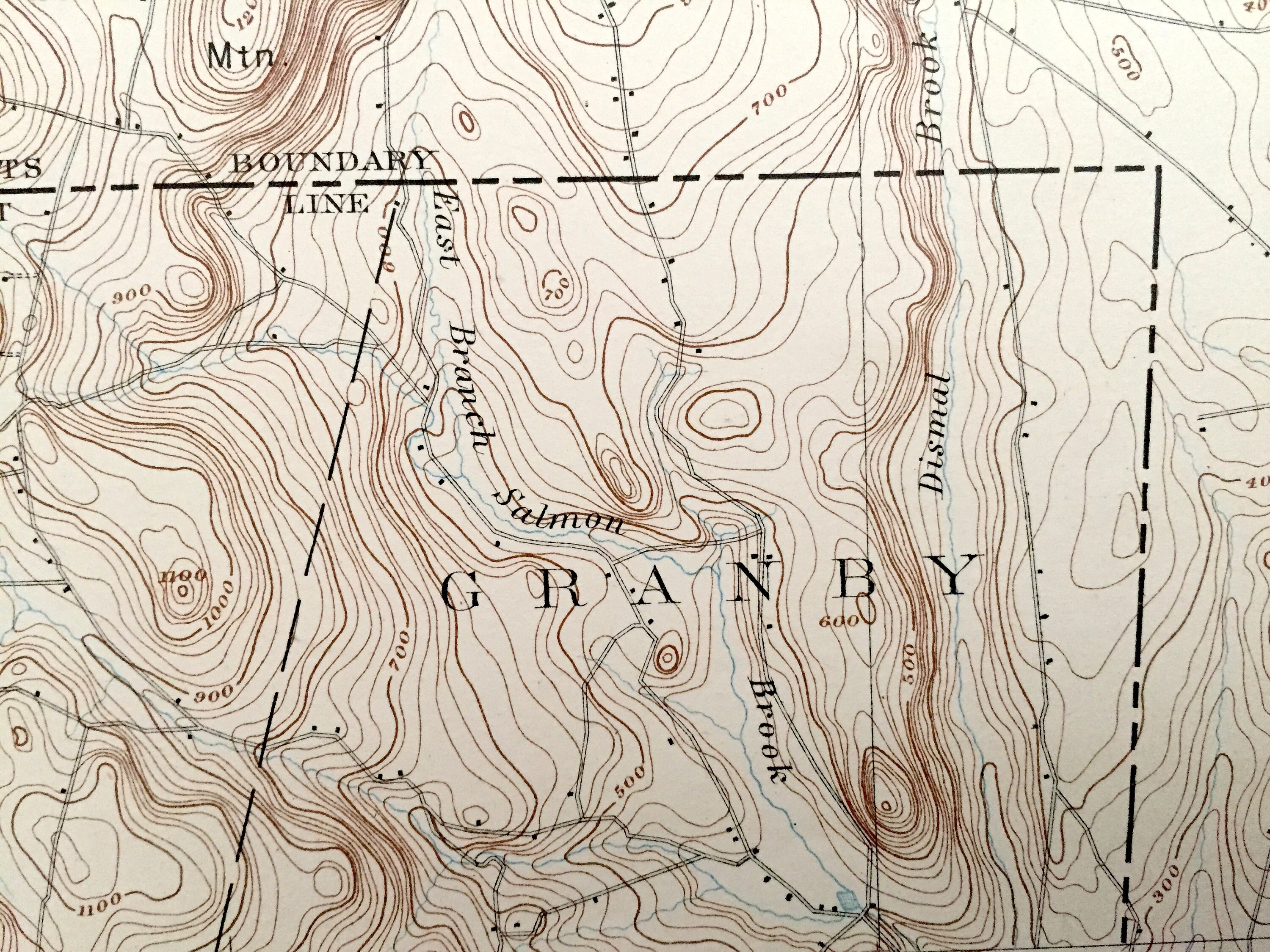 Antique Granville Massachusetts 1895 US Geological Survey Etsy UK