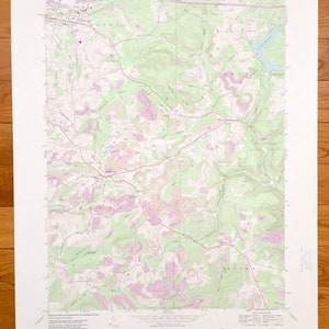 Antique Luthersburg, Pennsylvanie 1959 U.S. Geological Survey carte topographique – Du Bois, Salem, l’Oklahoma, Chestnut Grove, comté de Clearfield