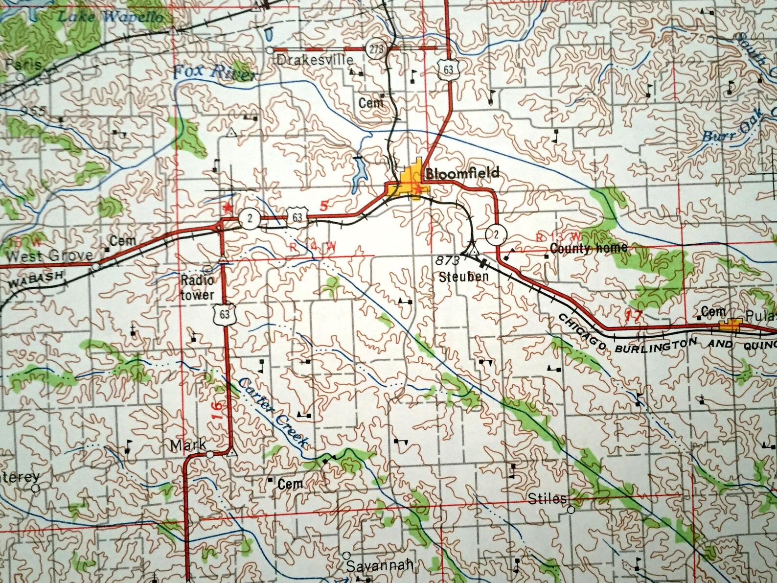 Antique Centerville Iowa 1958 US Geological Survey Etsy