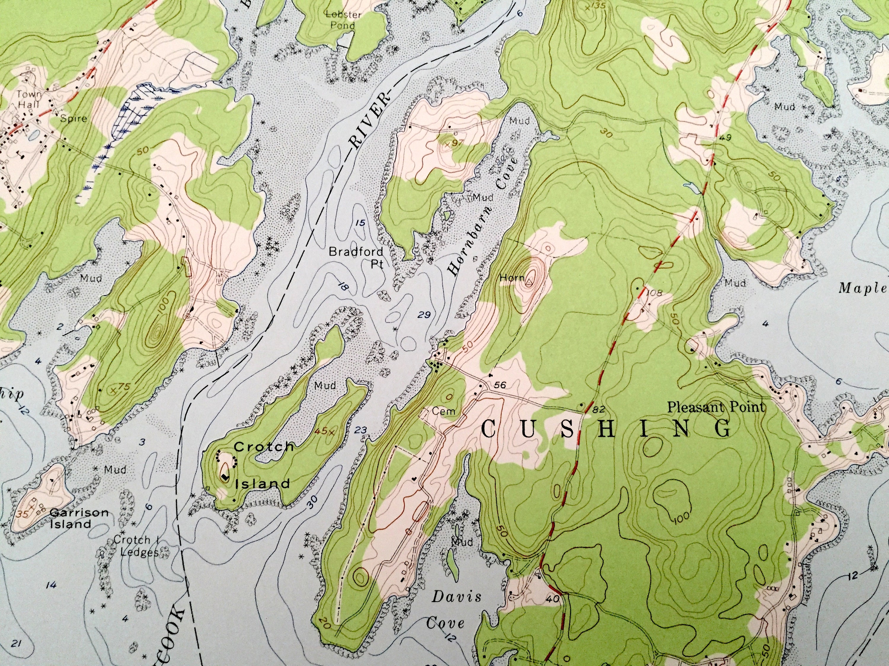 Antique Friendship Maine 1955 US Geological Survey Etsy