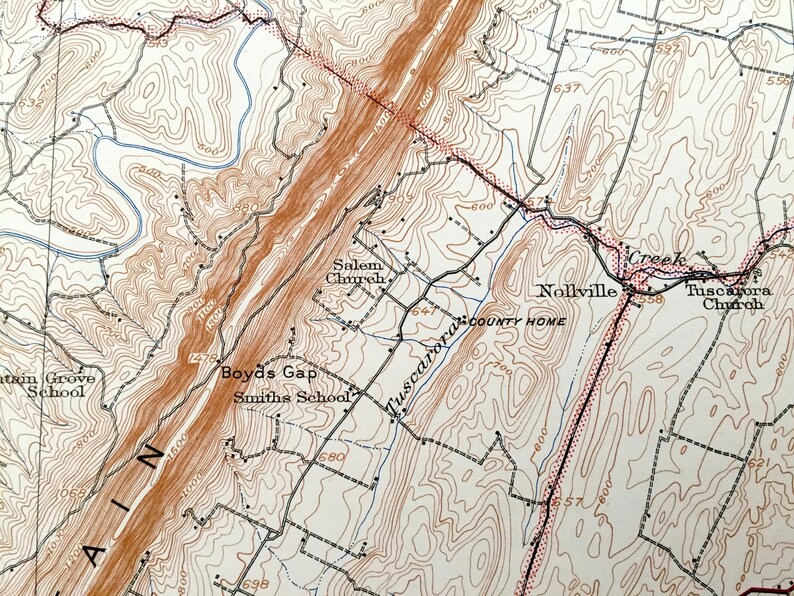 Antique Gerrardstown West Virginia 1943 US Geological Survey Etsy