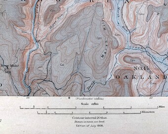 アンティーク アクシデント、メリーランド州 1908 年 米国地質調査所