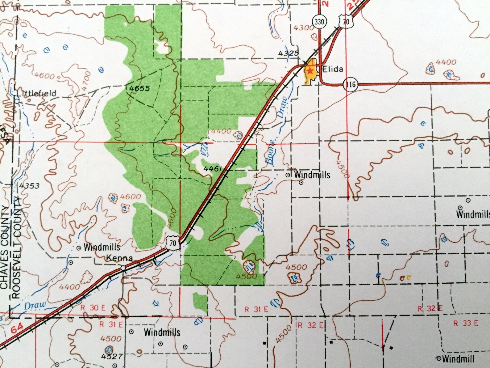 Antique Brownfield Texas 1962 US Geological Survey Etsy
