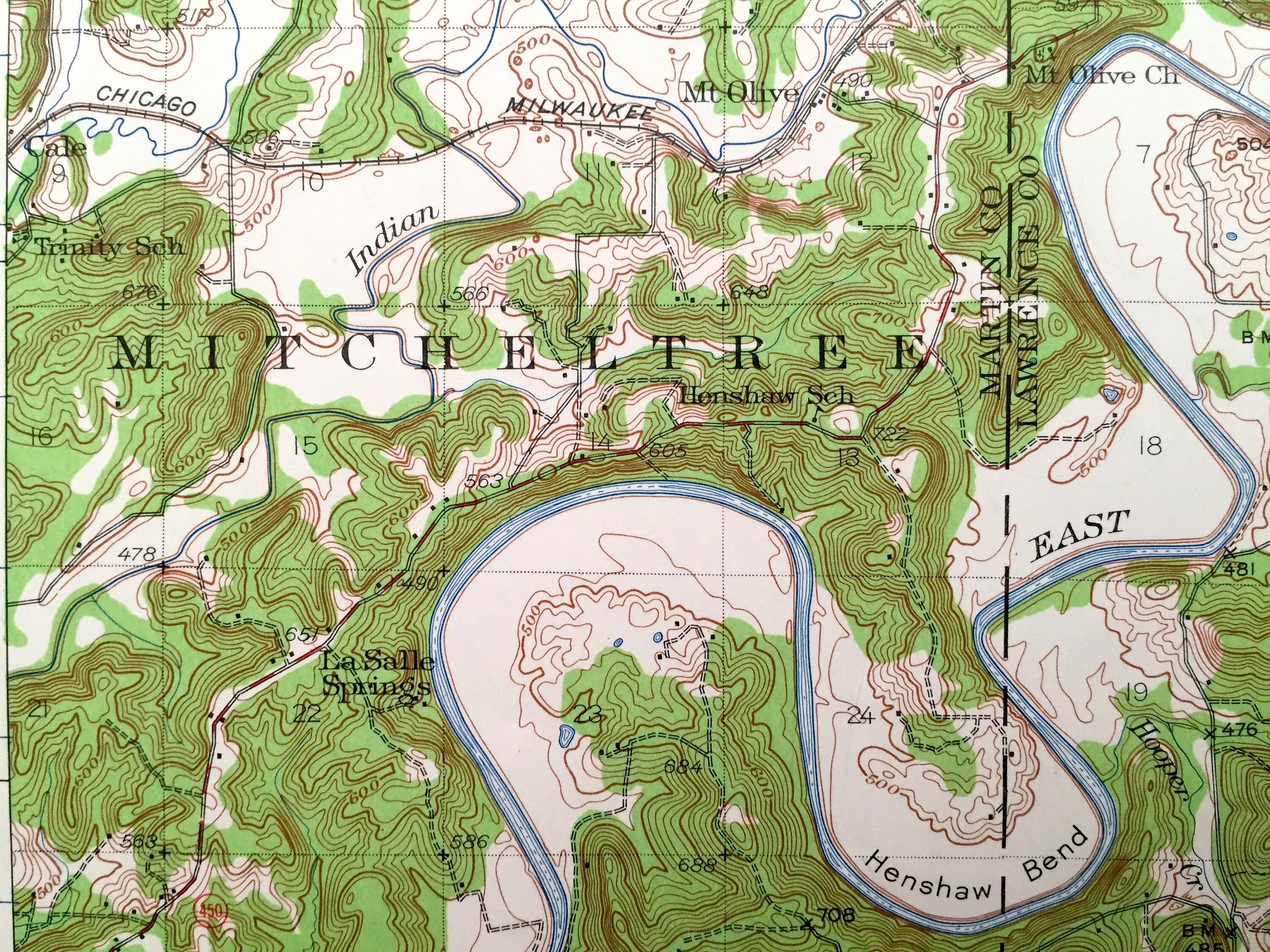 Antique Oolitic Indiana 1935 US Geological Survey Topographic Etsy
