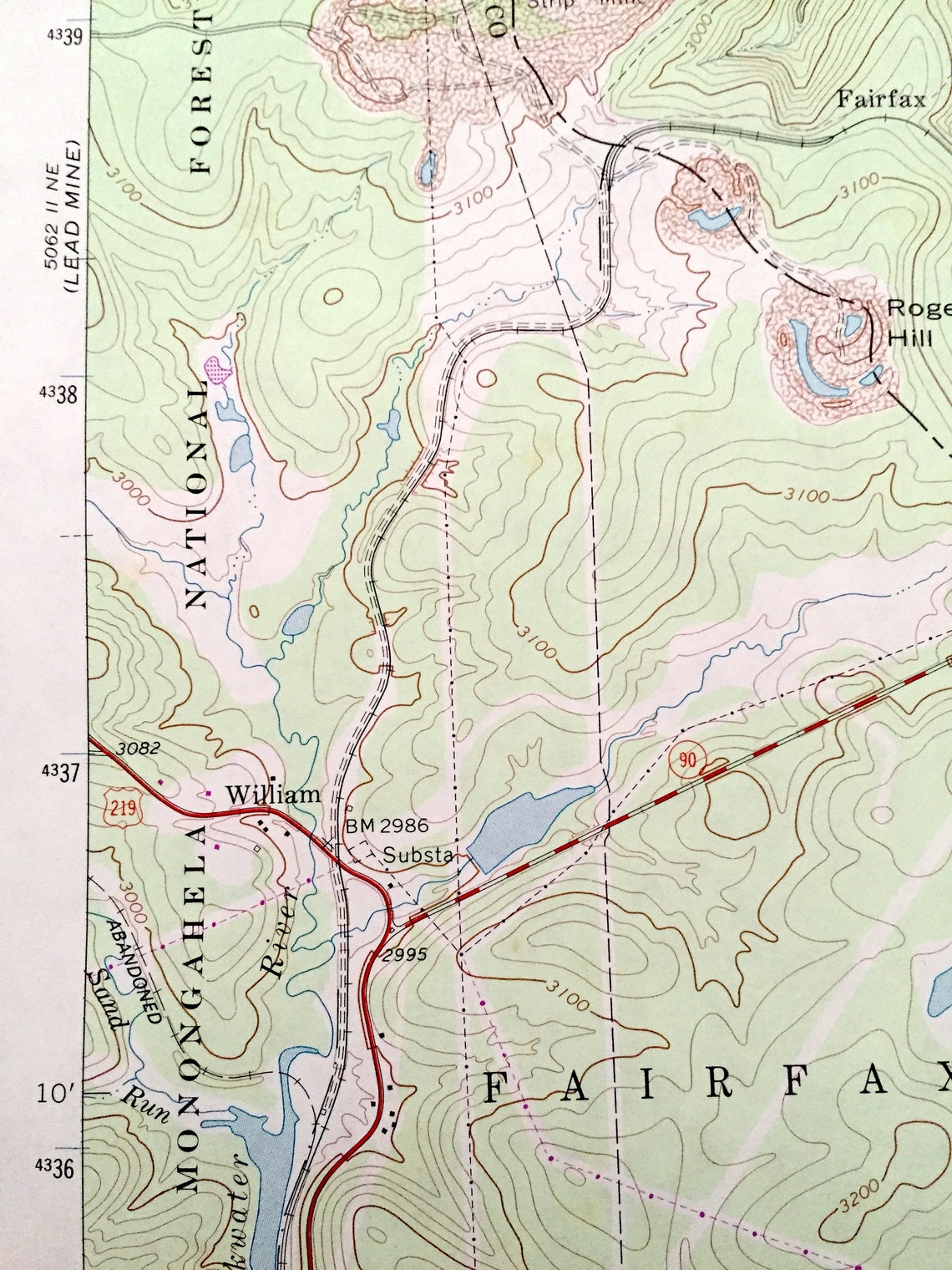 Antique Davis West Virginia 1967 US Geological Survey Etsy
