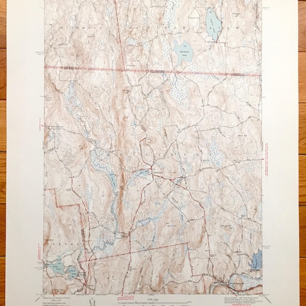 Royalston Ma Map Etsy