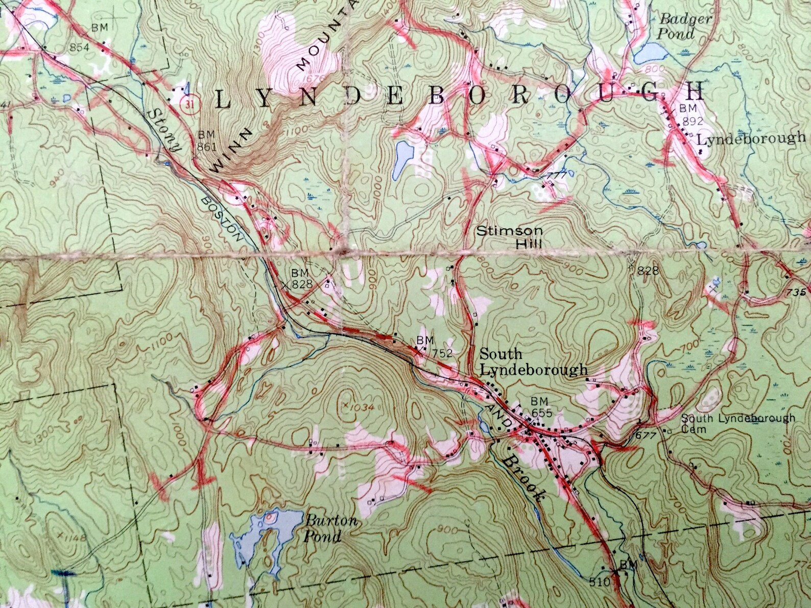 Antique Peterborough New Hampshire 1953 US Geological Survey Etsy