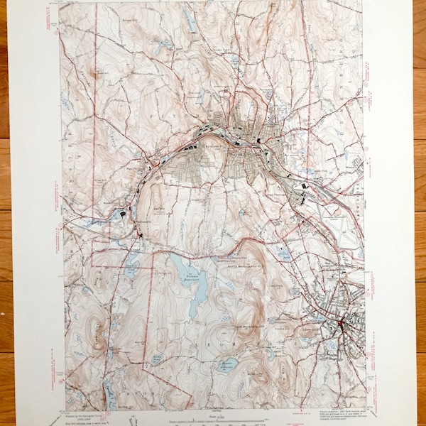 Westminster Ma Map Print Etsy