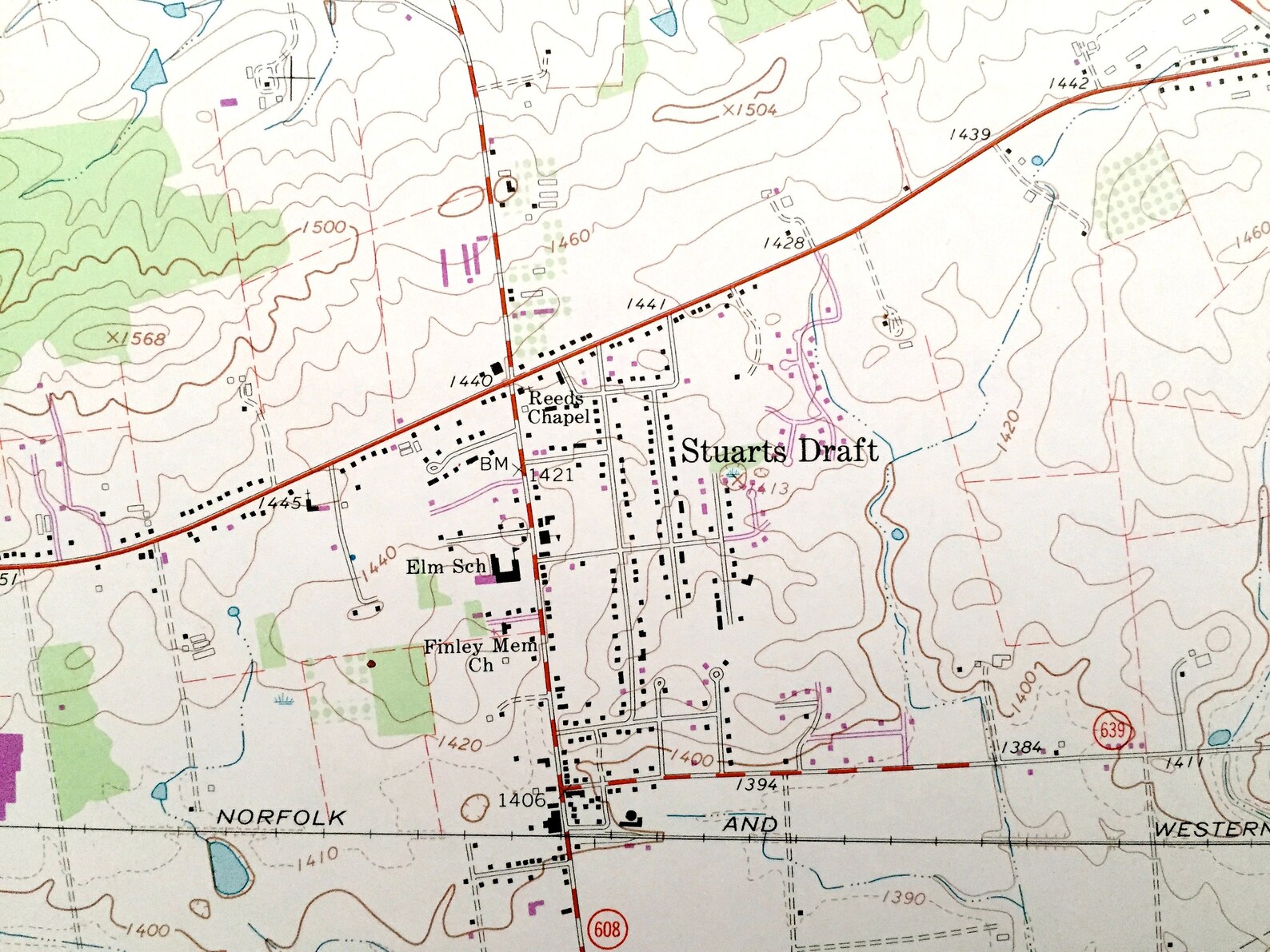 Antique Stuarts Draft Virginia 1964 US Geological Survey Etsy