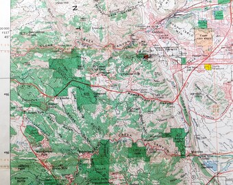 コロラド州フロントレンジ都市回廊のアンティーク1972年米国地質調査所