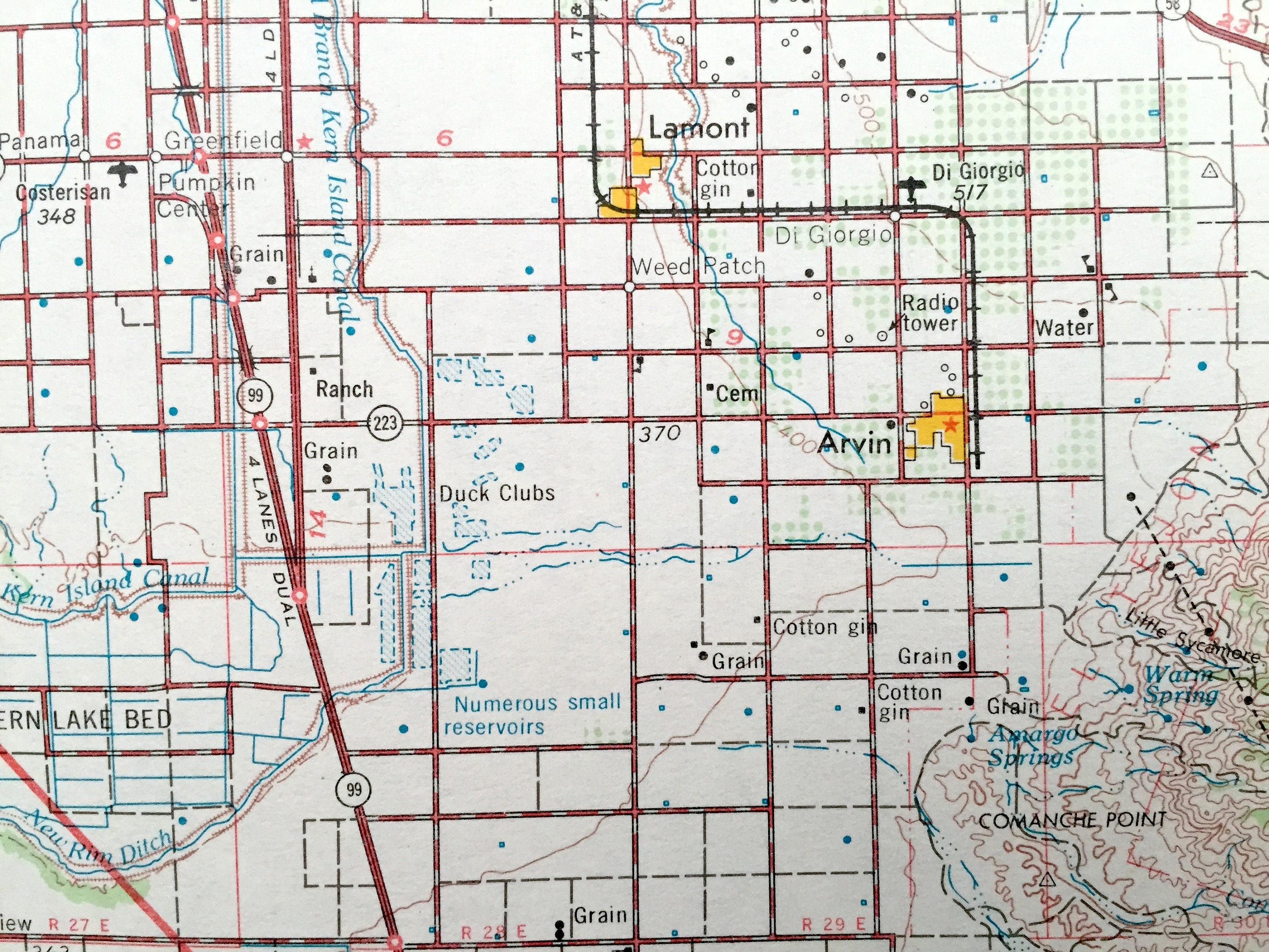 Antique Bakersfield California 1962 US Geological Survey Etsy