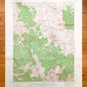 Antiker Mt Powell, Colorado 1933 US 1933 - Grand, Eagle, Summit County, Arapahoe National Forest White River CO