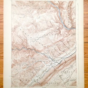 Carte topographique antique de l'US Geological Survey de Howard, Pennsylvanie, 1923 – Centre, comté de Clinton, Marion, Porter, Liberty, Beech Creek, PA