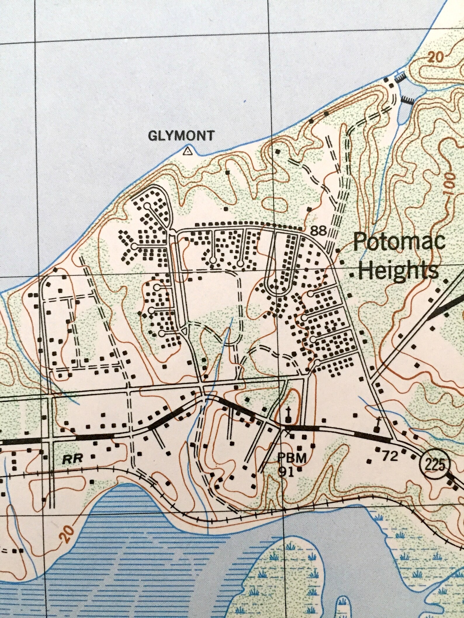 Antique Indian Head Maryland & VA 1949 US Geological Survey Etsy España