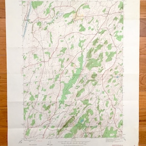 Antike Hartford, New York 1944 US Geological Survey Topographische Karte – Washington County, Kingsbury, Argyle, Hebron, Adamsville, Belcher NY