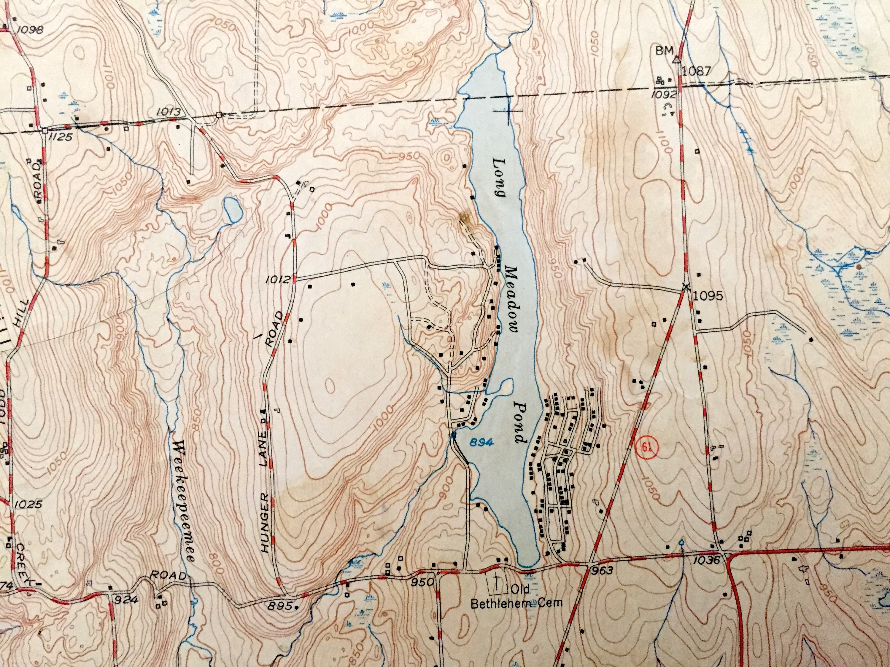 Antique Litchfield Connecticut 1950 US Geological Survey Etsy