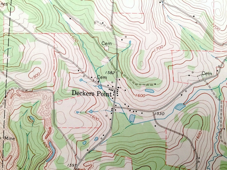 Antique Rochester Mills Pennsylvania 1968 US Geological Etsy