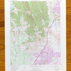 Antike Fairfield, Kalifornien 1951 US Geologische Untersuchung Topographische Karte - Solana County, Napa, Suisun, Tolenas, Los Putos, Vaca Mountain, CA