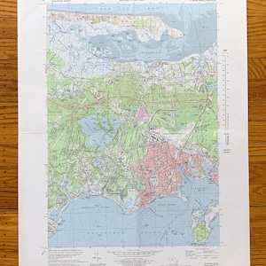 Antike Hyannis, Massachusetts, 1974 US Geologische Untersuchung, Topographische Karte - Barnstable County, Cape Cod, Yarmouth, Kumaquid, Englewood, MA