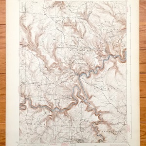 Antique Karthaus, Pensilvania 1932 Mapa topográfico del Servicio Geológico de los Estados Unidos - Graham, Cooper, Snow Shoe, Burnside, Covington, Girard, Gibson