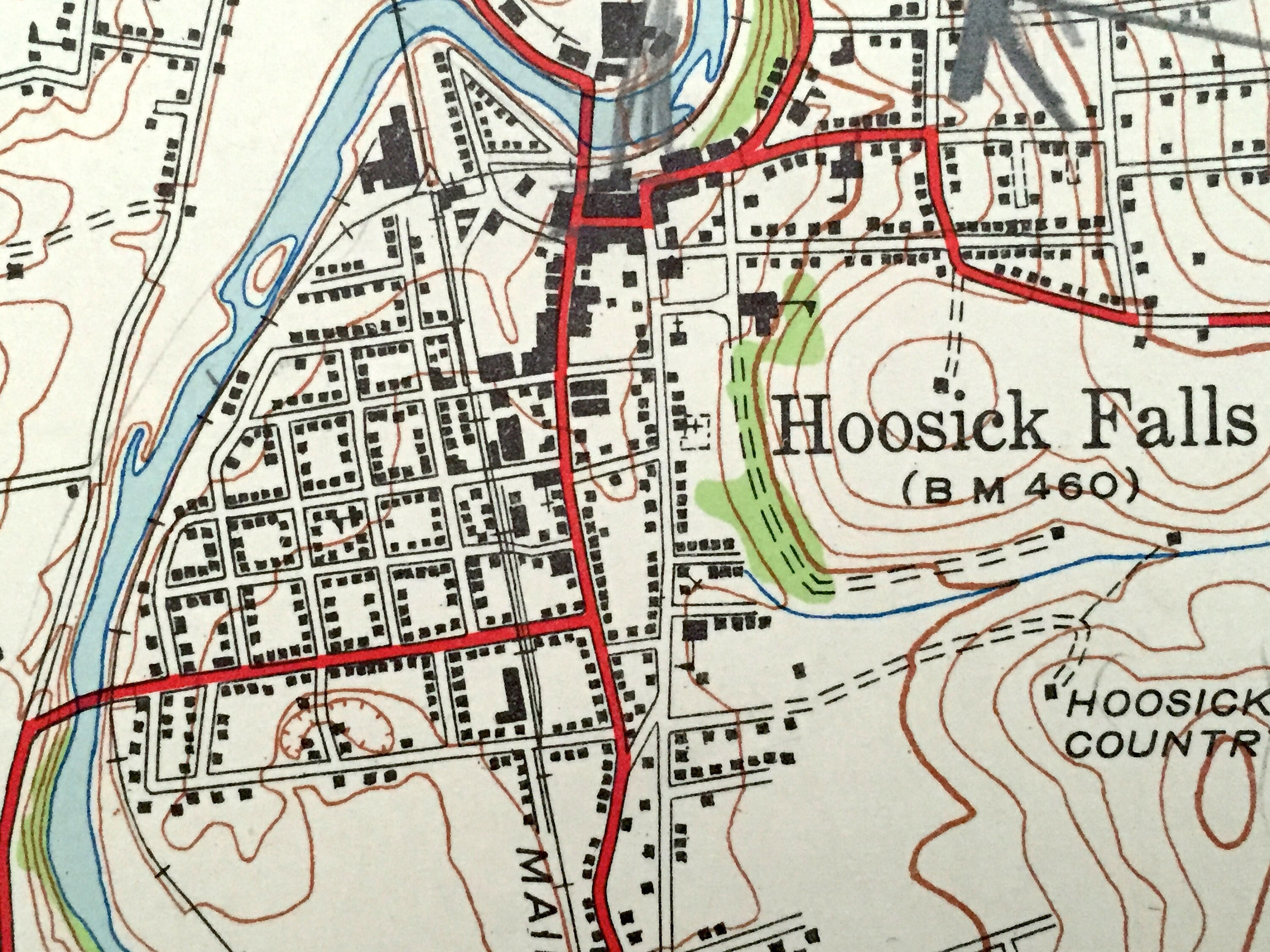 Antique Hoosick Falls New York 1943 US Geological Survey Etsy