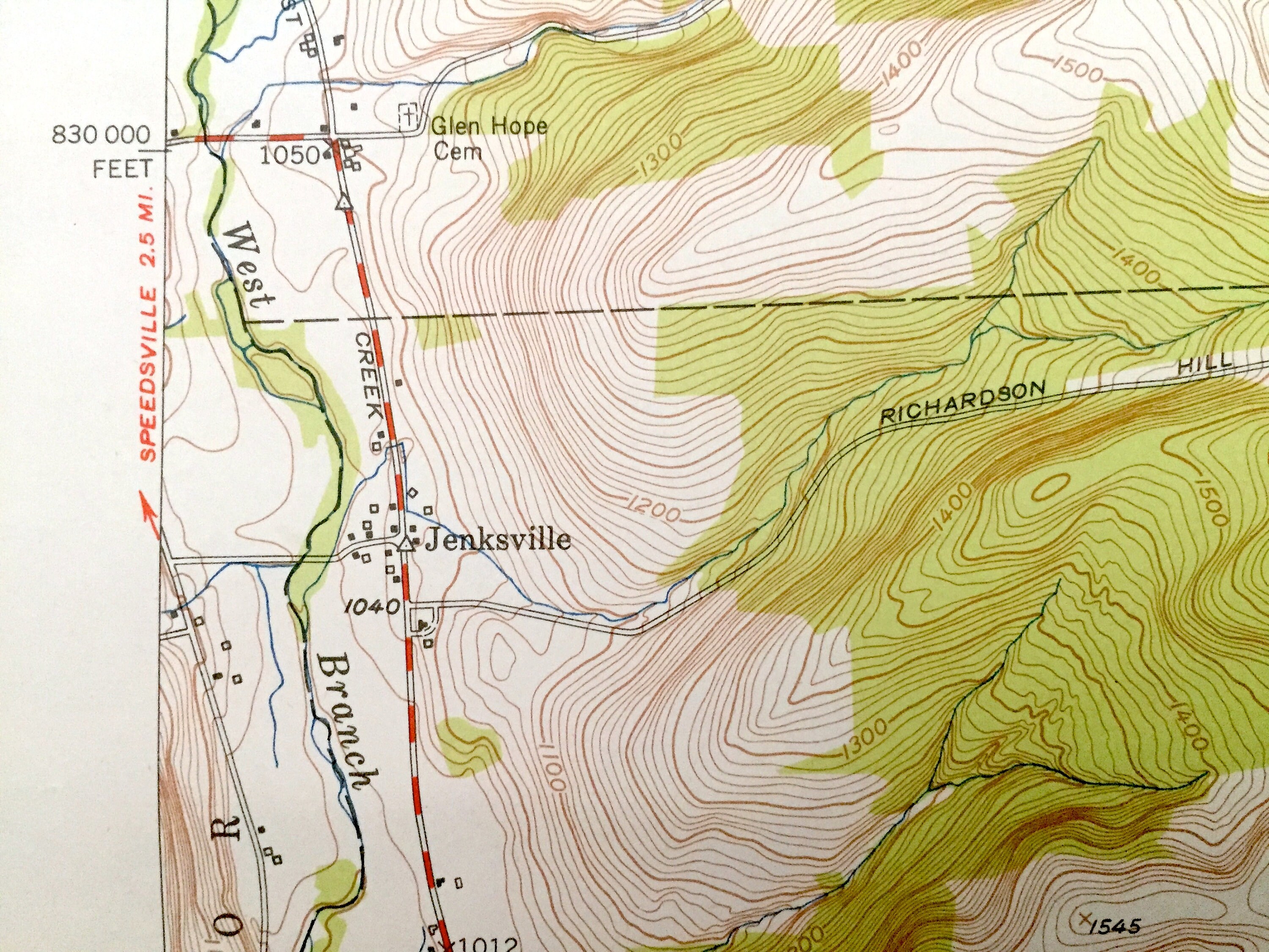 Antique Richford New York 1950 US Geological Survey Etsy