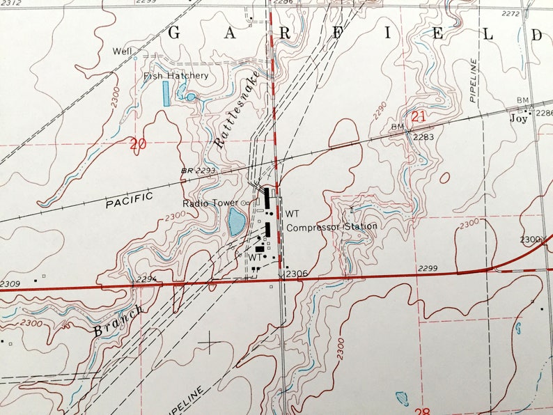 Antique Mullinville Kansas 1969 US Geological Survey Etsy